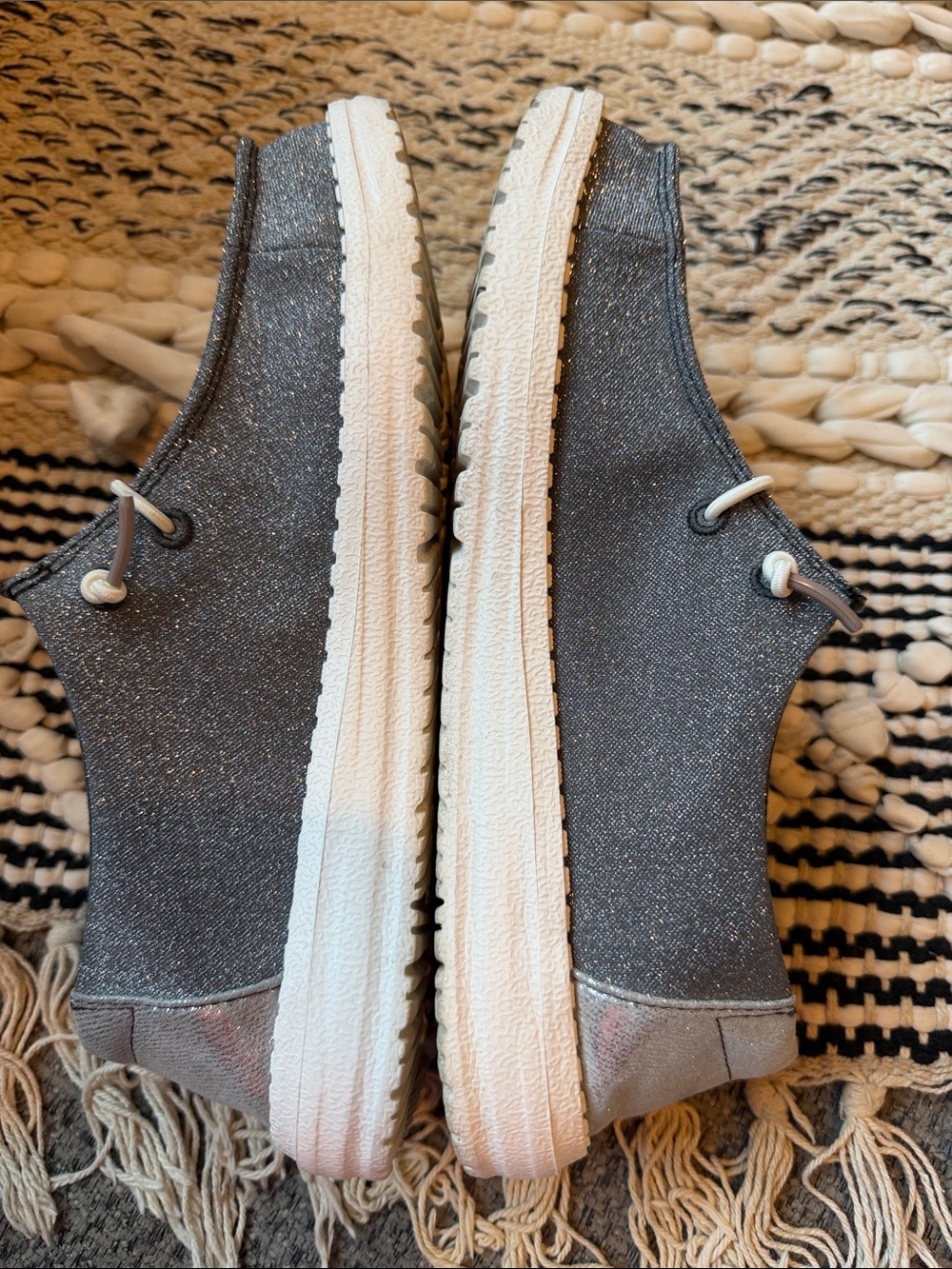 Hey Dude Wendy Metallic Sparkle Size 7 - Picture 6 of 7